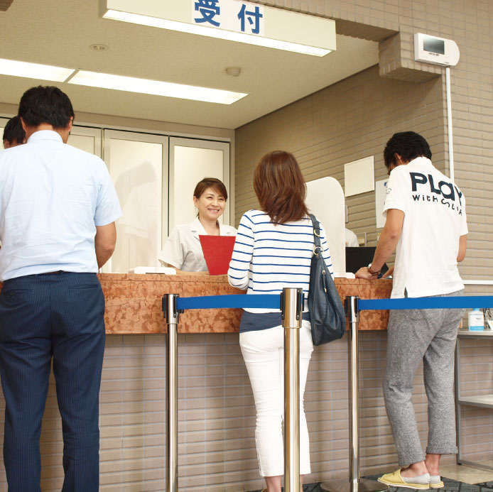 1.受付・着替え 1.受付・着替え
